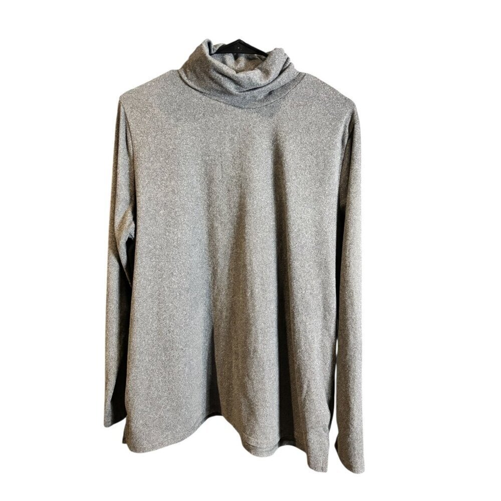 Retrology Women's Dark Charcoal Super Soft Turtleneck Shirt - Picture 4 of 9